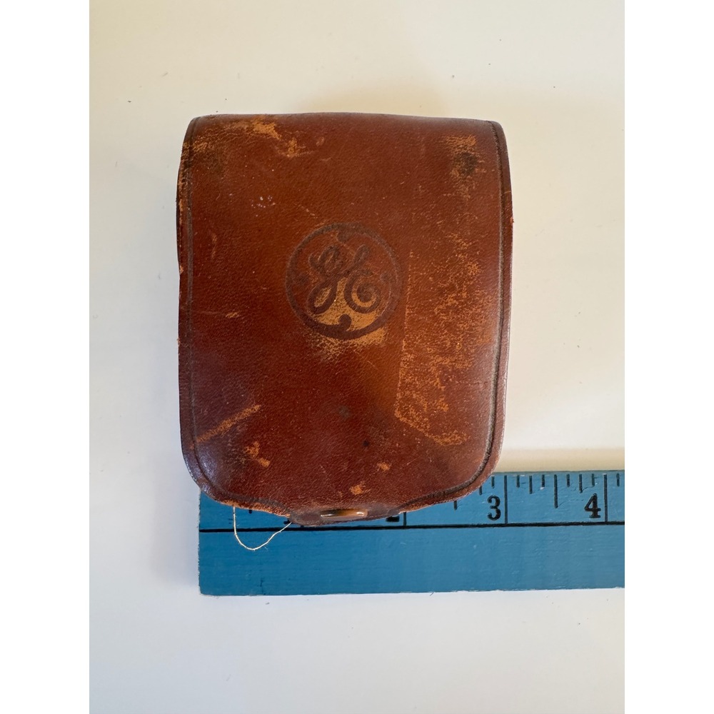 Vtg GE General Electric Exposure Light Meter with Leather Case Photo Untested